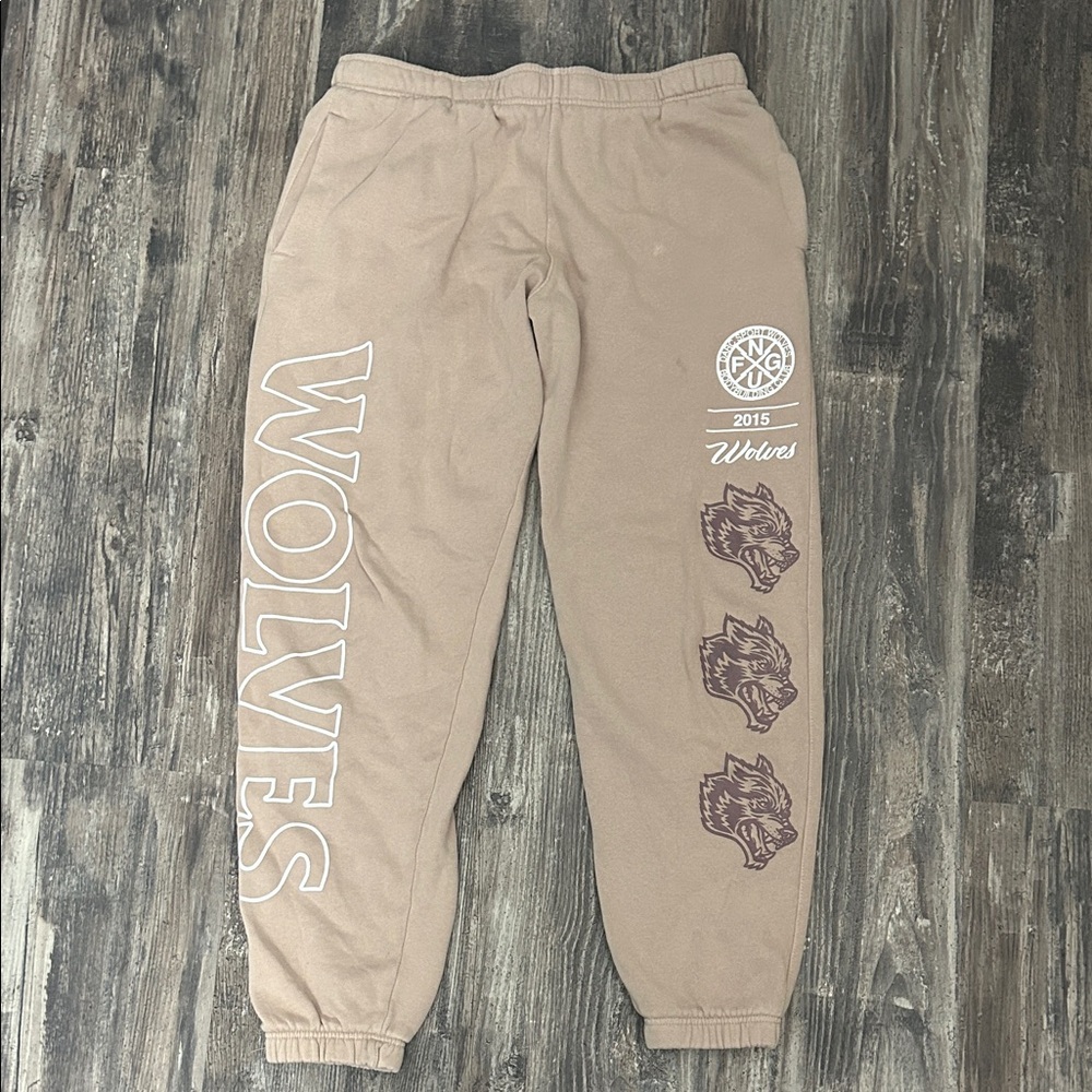 Tan Darc Sport Wolves Graphic Sweatpants, 500 pairs made, #121 of 500